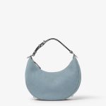 FENDI Fendigraphy Small Mercury blue nubuck Cuoio Romano leather bag